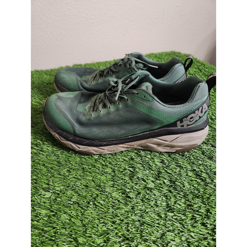 Hoka One One Challenger ATR 5 Mens 10 Green Trail Running Shoes Sneakers